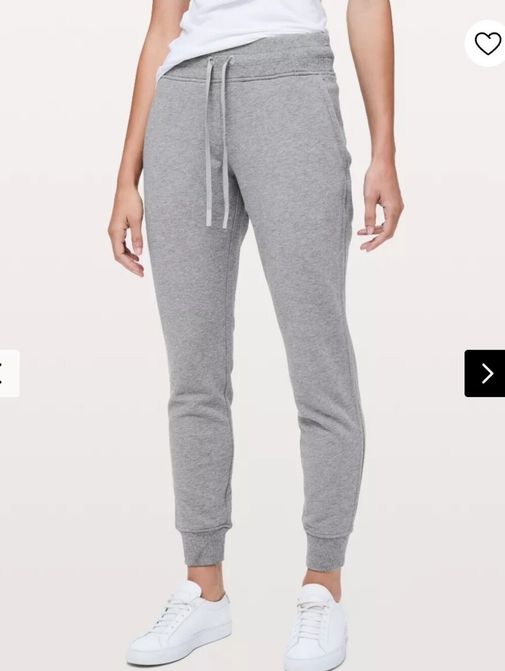 lululemon Warm Down Heather Gray Drawstring Joggers Size 8